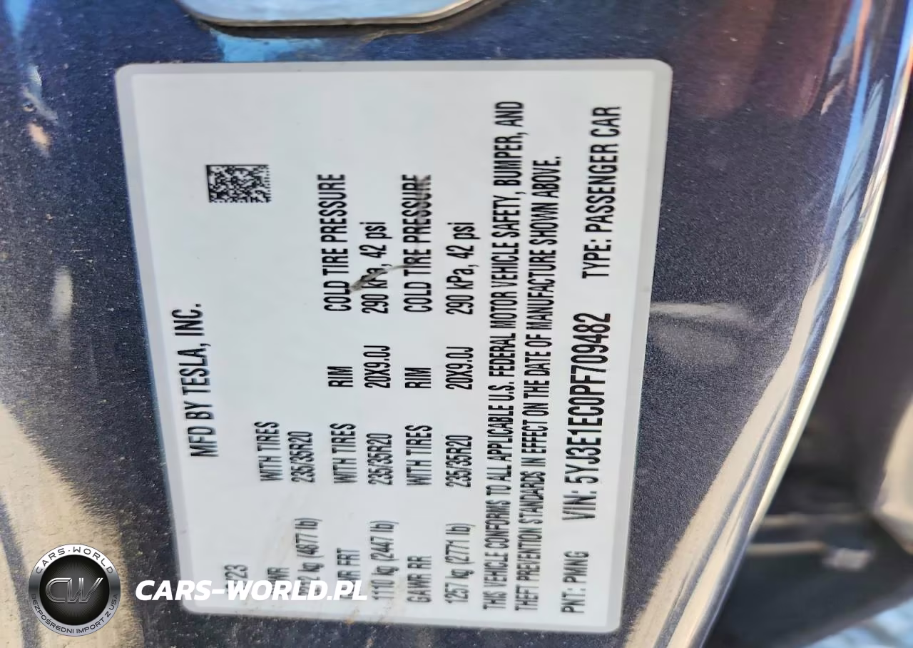 2023 Tesla Model 3 VIN:5YJ3E1EC0PF709482 - 12