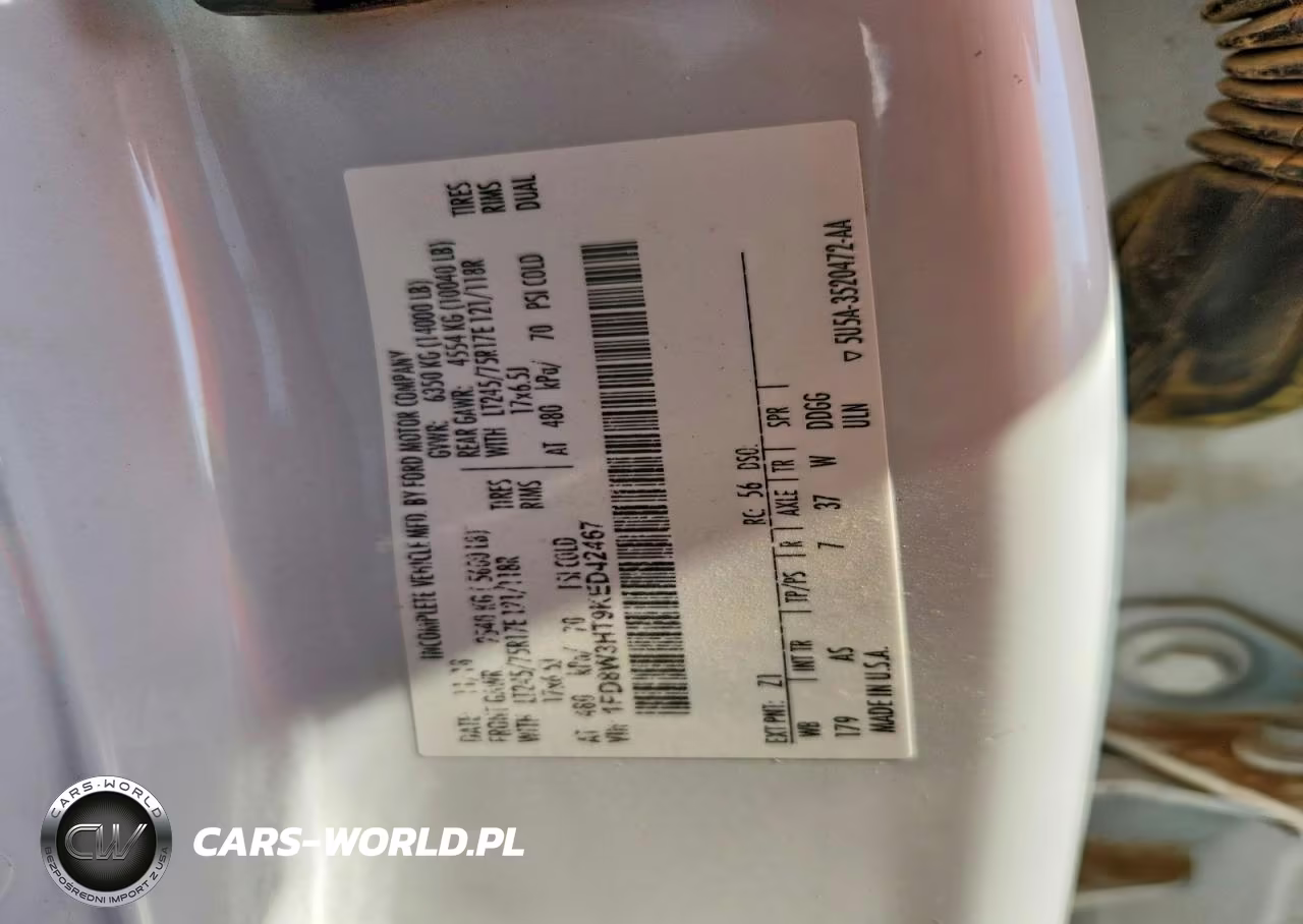 2019 Ford F350 Super Duty VIN:1FD8W3HT9KED42467 - 12
