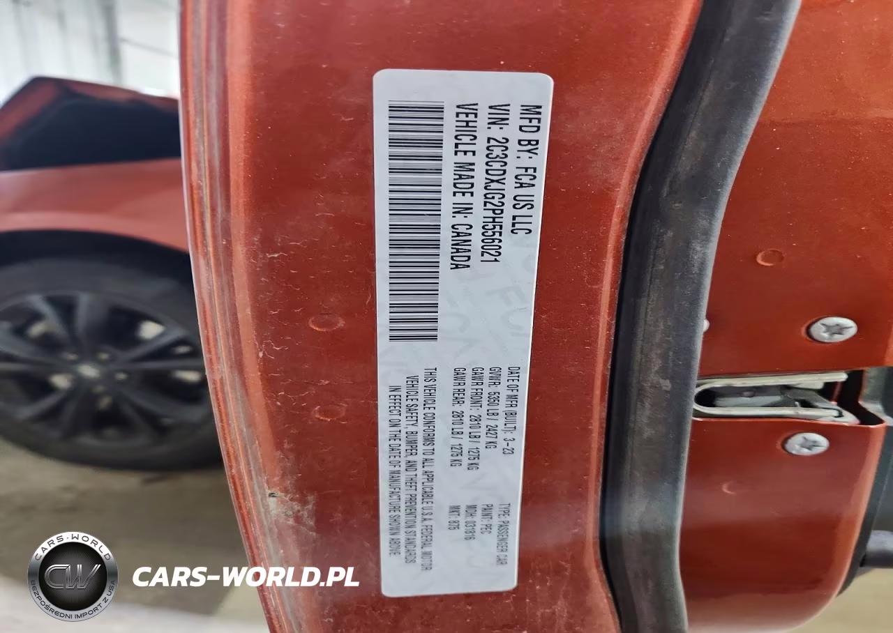2023 Dodge Charger Sxt VIN:2C3CDXJG2PH556021 - 12