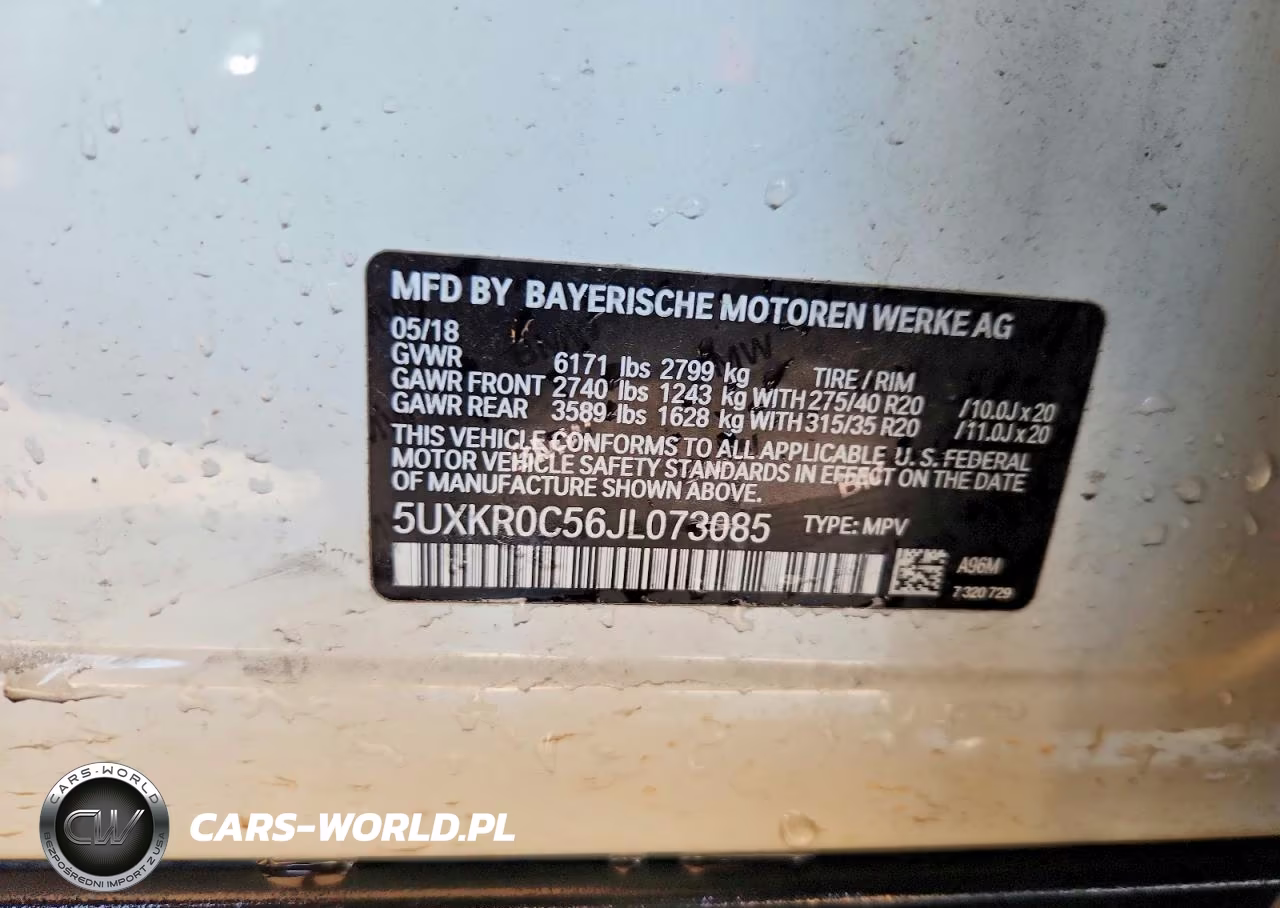 2018 BMW X5 xDrive35I VIN:5UXKR0C56JL073085 - 13