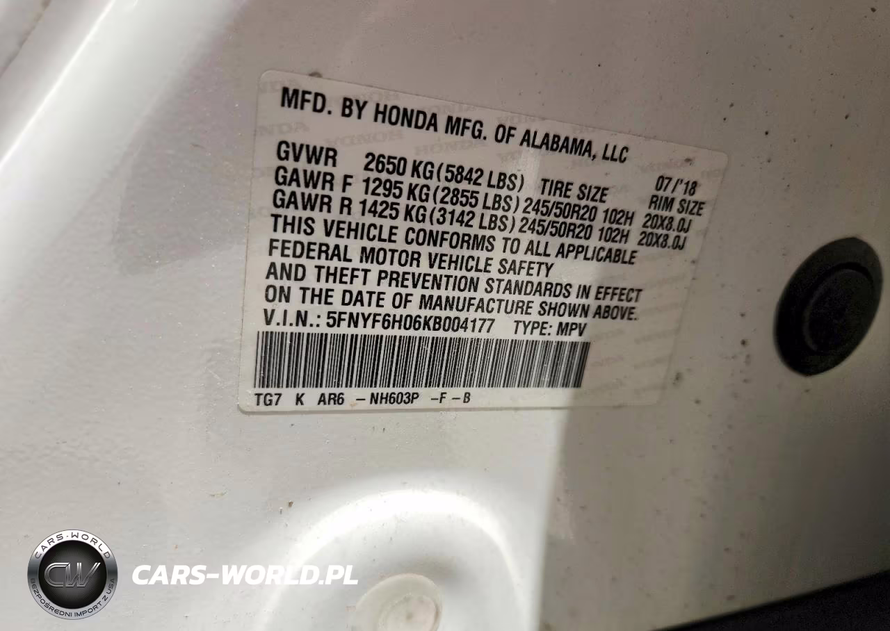 2019 Honda Pilot Elite VIN:5FNYF6H06KB004177 - 12