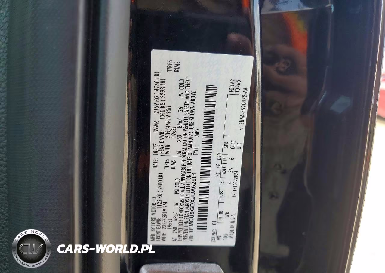 2018 Ford Escape Se VIN:1FMCU9GDXJUA62901 - 12