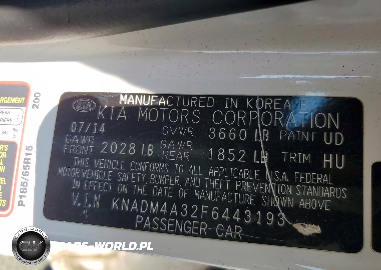 2015 Kia Rio Lx VIN:KNADM4A32F6443193 - 12