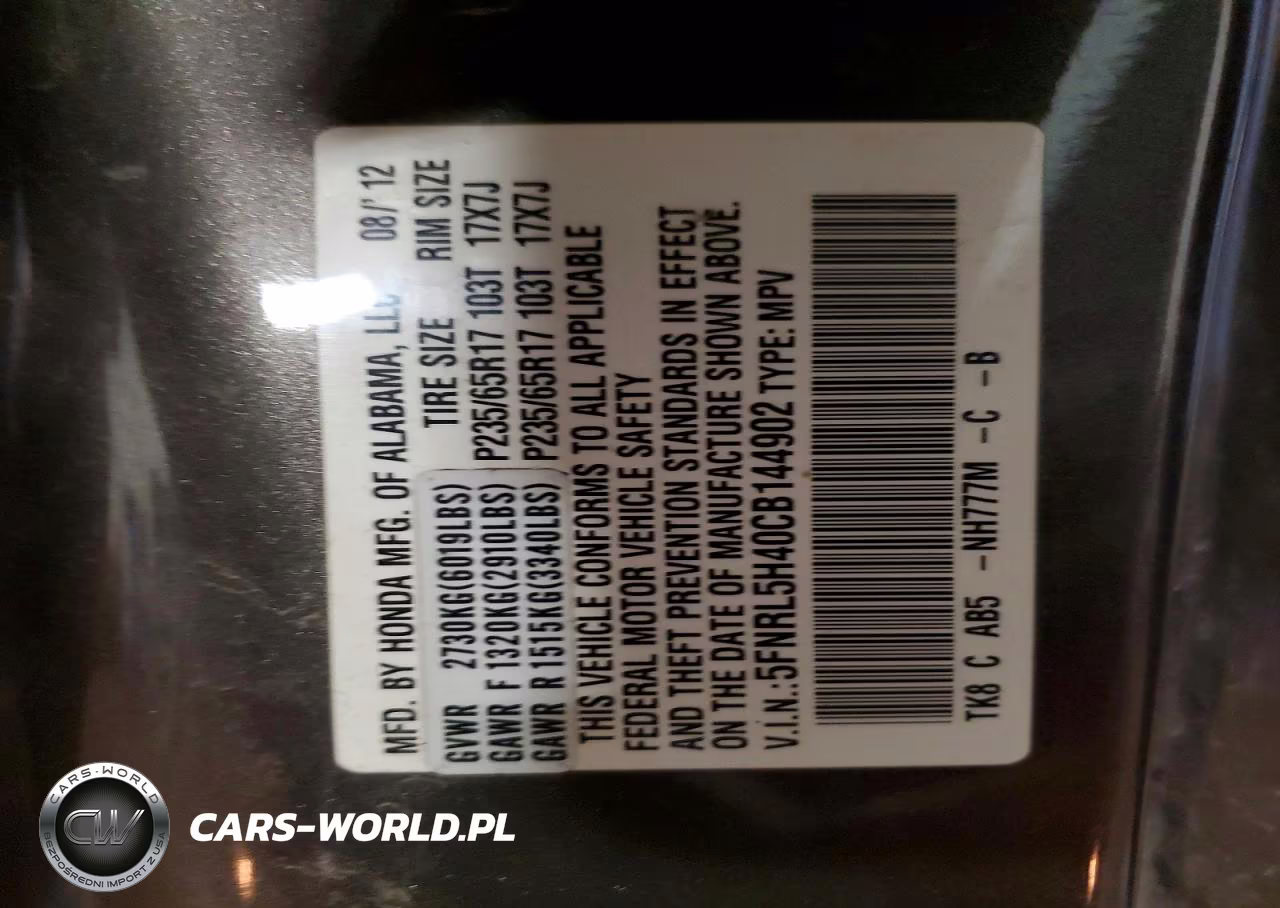 2012 Honda Odyssey Ex VIN:5FNRL5H40CB144902 - 13