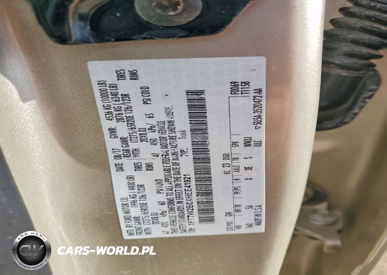 2017 Ford F250 Super Duty VIN:1FT7W2B6XHEE41921 - 13