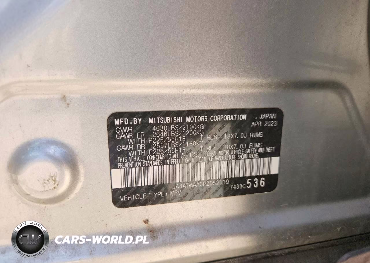 2023 Mitsubishi Eclipse Cross Se VIN:JA4ATWAA0PZ052119 - 14