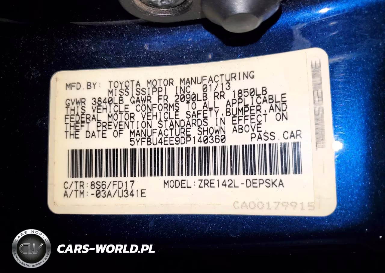 2013 Toyota Corolla S VIN:5YFBU4EE9DP140360 - 12