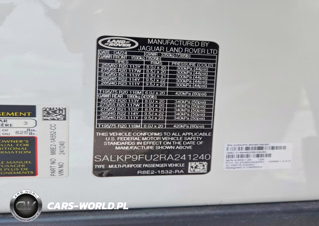 2024 Land Rover Range Rover Se VIN:SALKP9FU2RA241240 - 13
