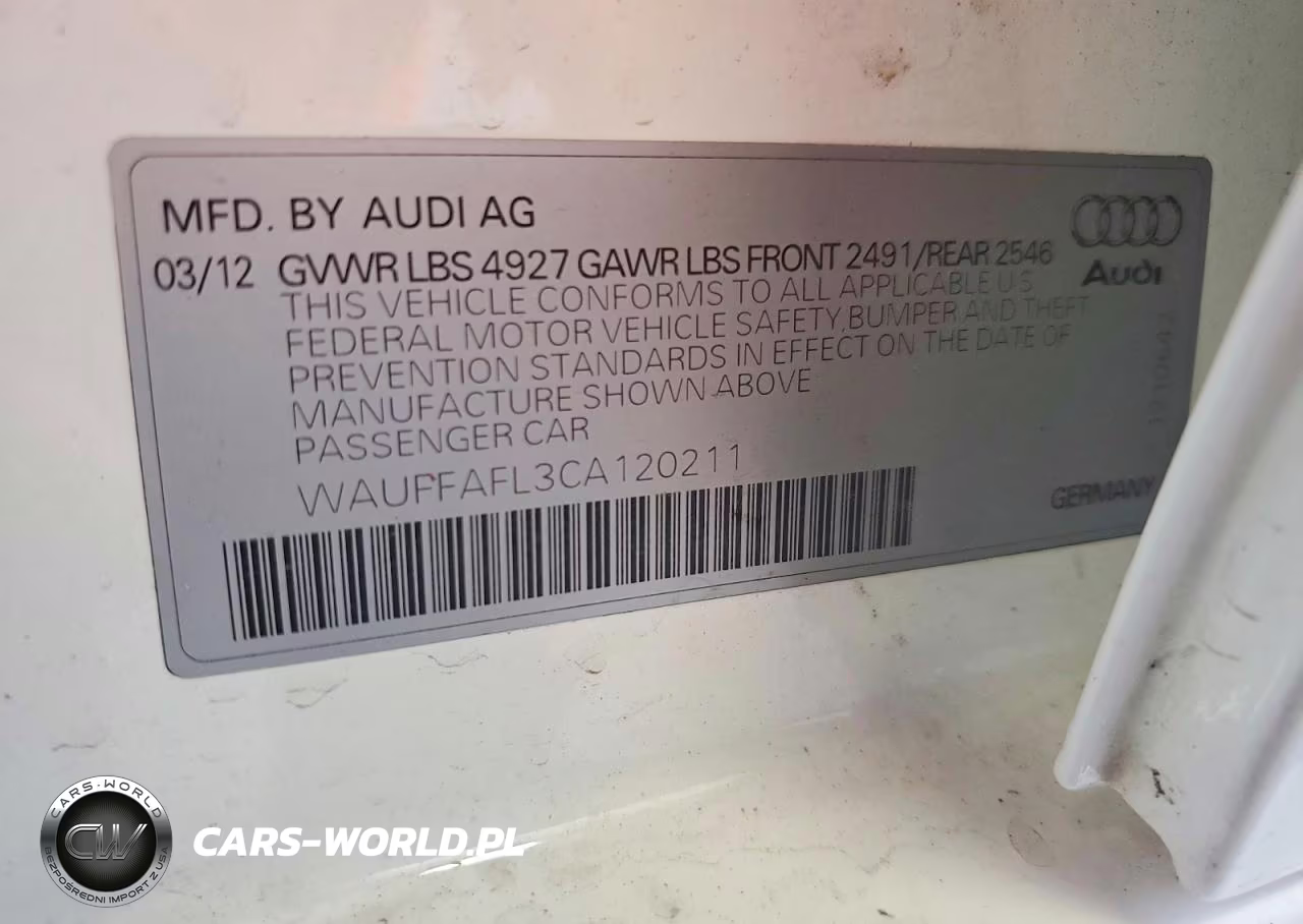 2012 Audi A4 Premium Plus VIN:WAUFFAFL3CA120211 - 13
