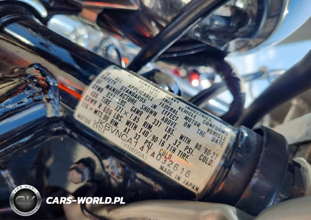 1996 Kawasaki Vn800 VIN:JKBVNCA14TA032616 - 9