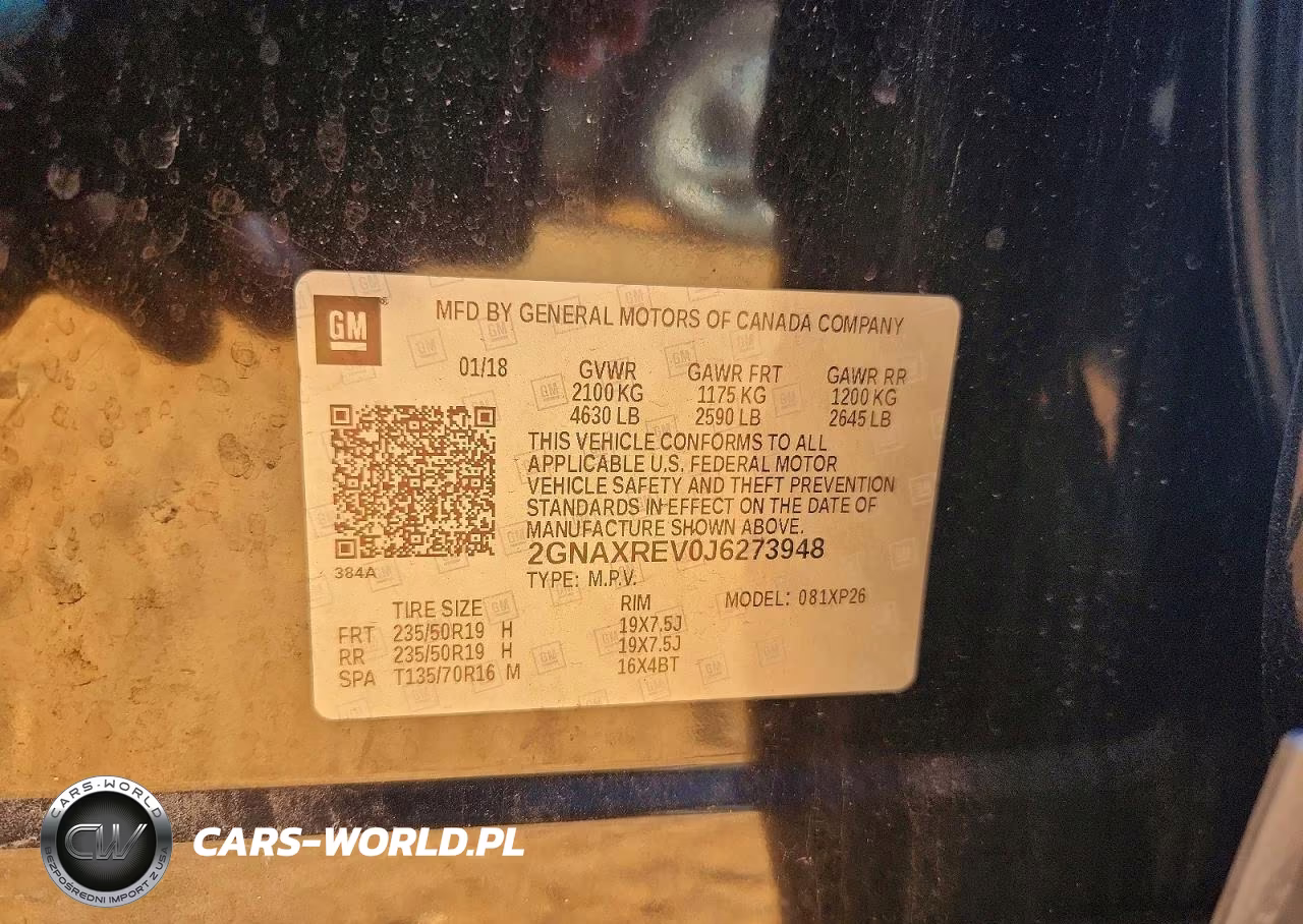2018 Chevrolet Equinox Ls VIN:2GNAXREV0J6273948 - 13