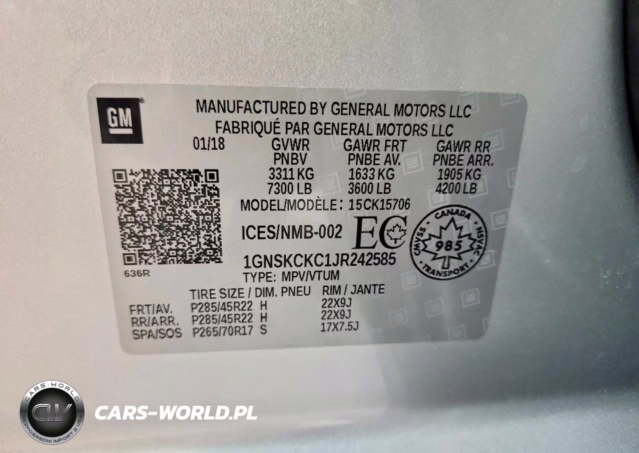 2018 Chevrolet Tahoe K1500 Premier VIN:1GNSKCKC1JR242585 - 13