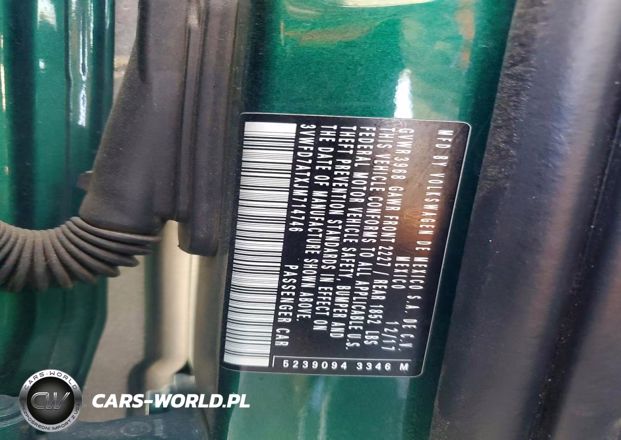2018 VOLKSWAGEN BEETLE S VIN:3VWFD7ATXJM714746 - 12
