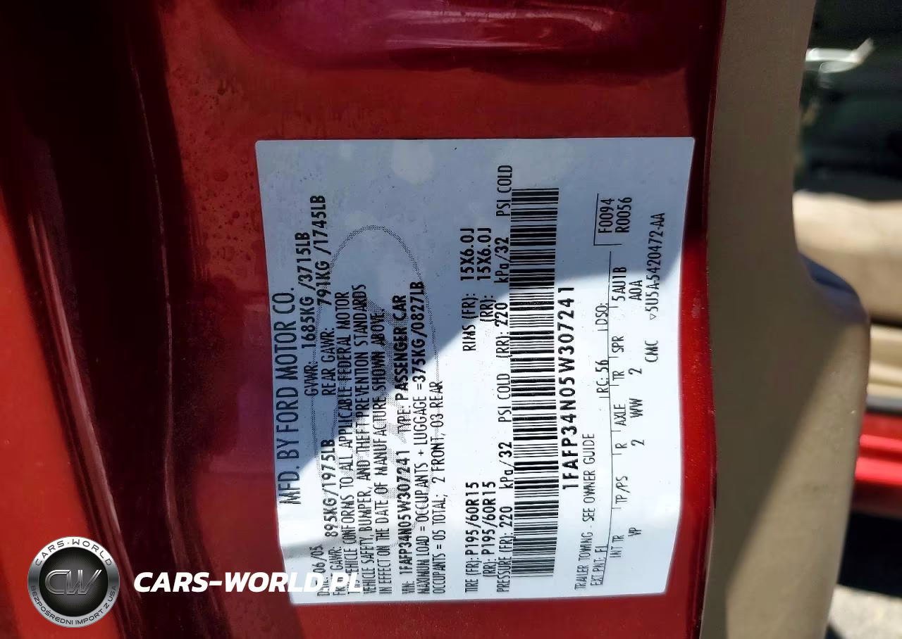 2005 Ford Focus Zx4 VIN:1FAFP34N05W307241 - 12
