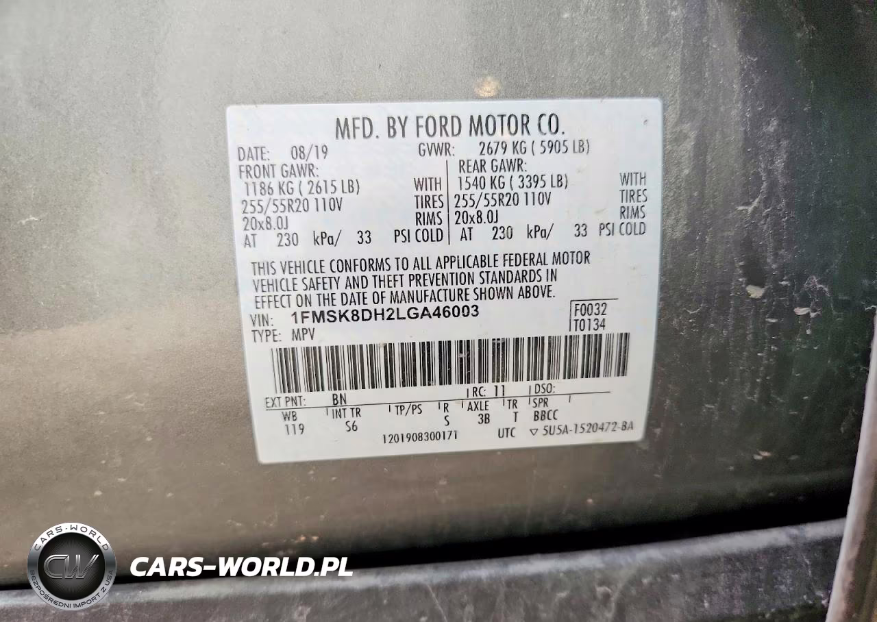 2020 Ford Explorer Xlt VIN:1FMSK8DH2LGA46003 - 14