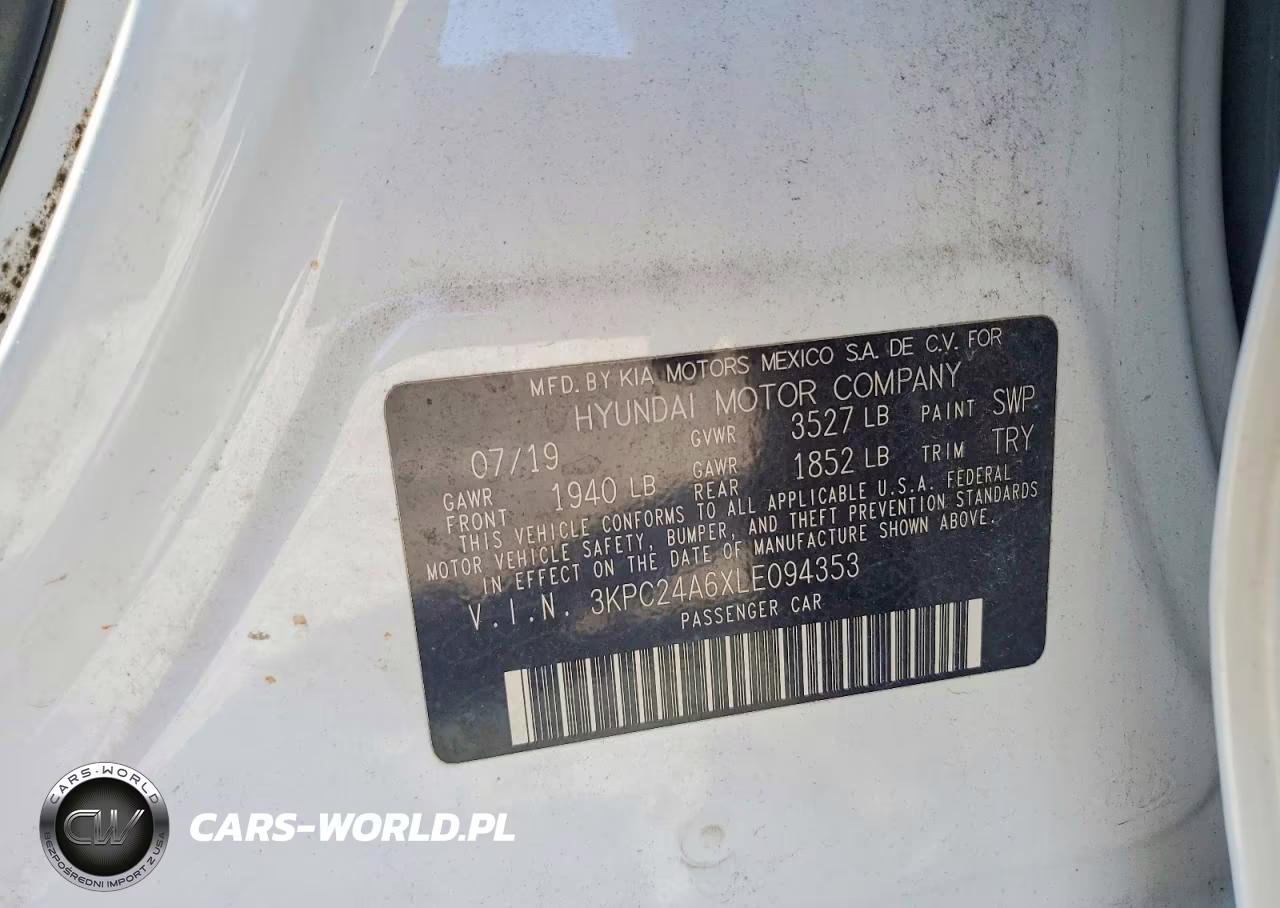 2020 Hyundai Accent Se VIN:3KPC24A6XLE094353 - 12