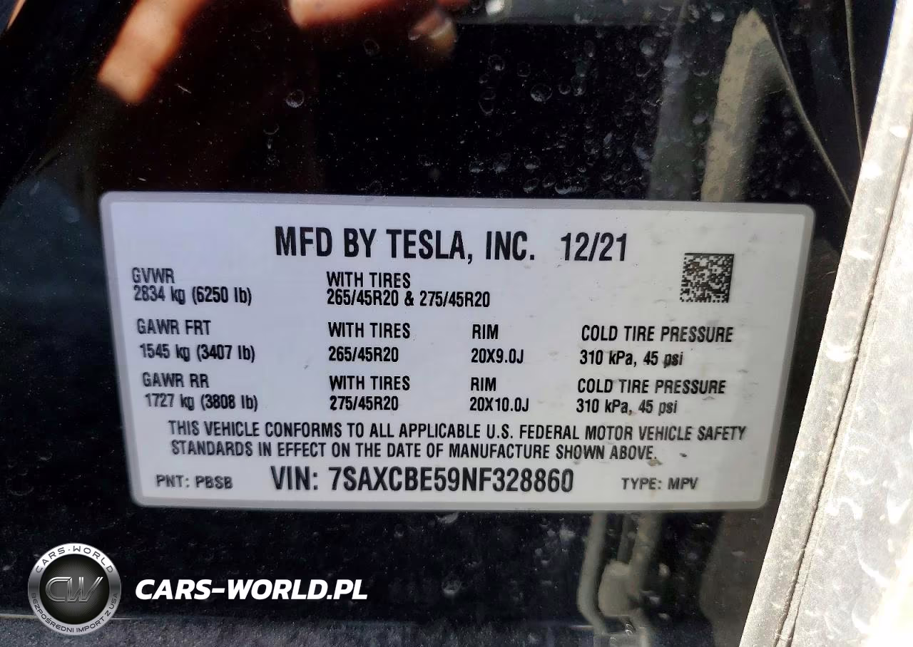 2022 Tesla Model X VIN:7SAXCBE59NF328860 - 12