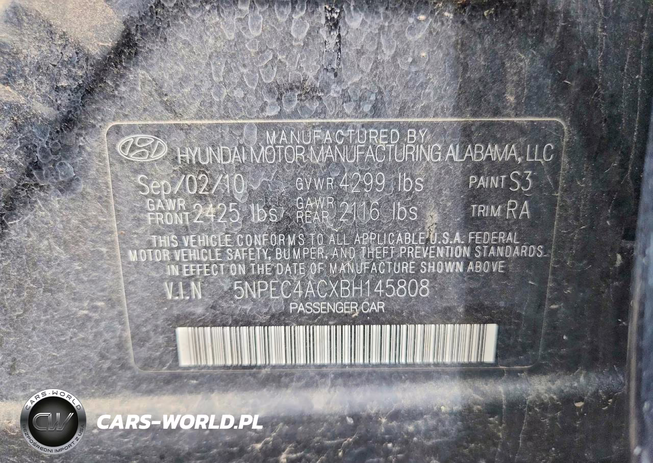 2011 Hyundai Sonata Limited VIN:5NPEC4ACXBH145808 - 12