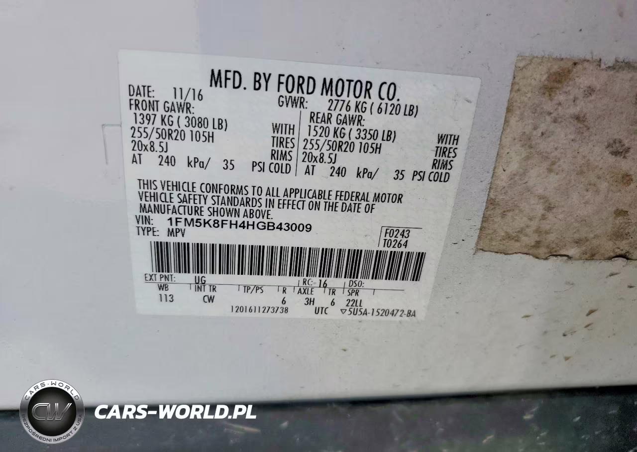 2017 Ford Explorer Limited VIN:1FM5K8FH4HGB43009 - 13