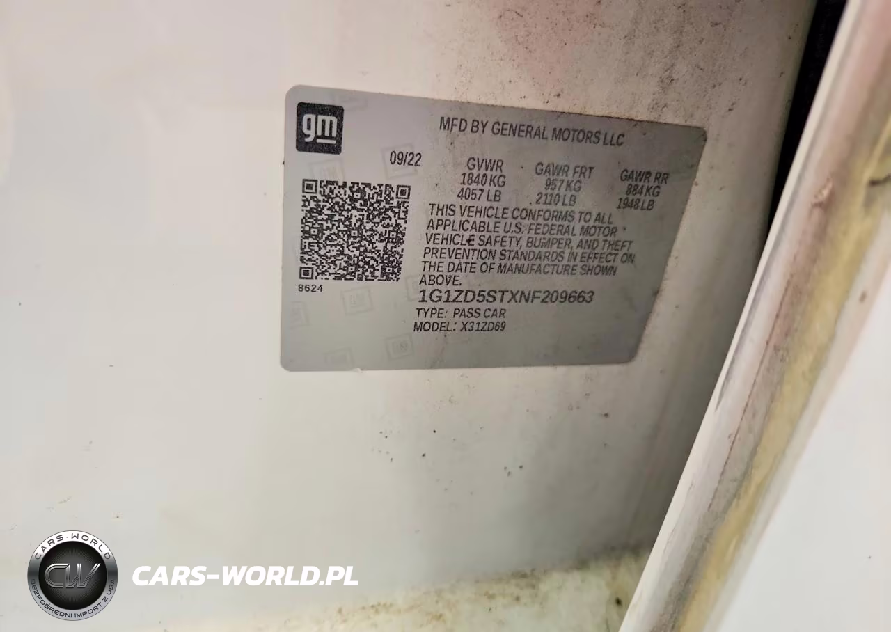 2022 Chevrolet Malibu Lt VIN:1G1ZD5STXNF209663 - 13