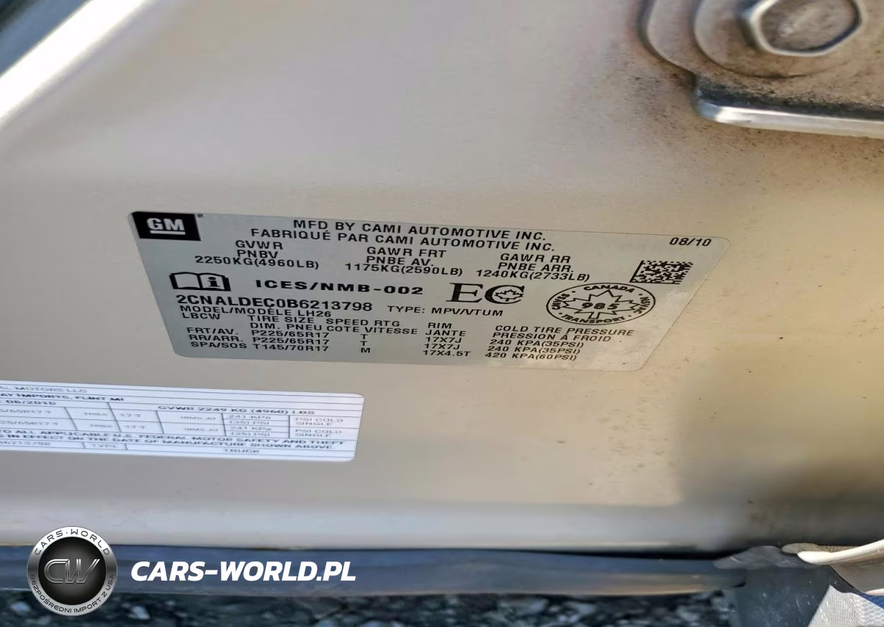 2011 Chevrolet Equinox Lt VIN:2CNALDEC0B6213798 - 13
