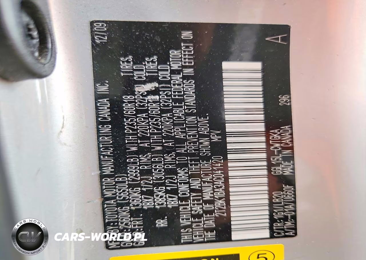 2010 Lexus Rx 350 VIN:2T2BK1BA3AC041420 - 12