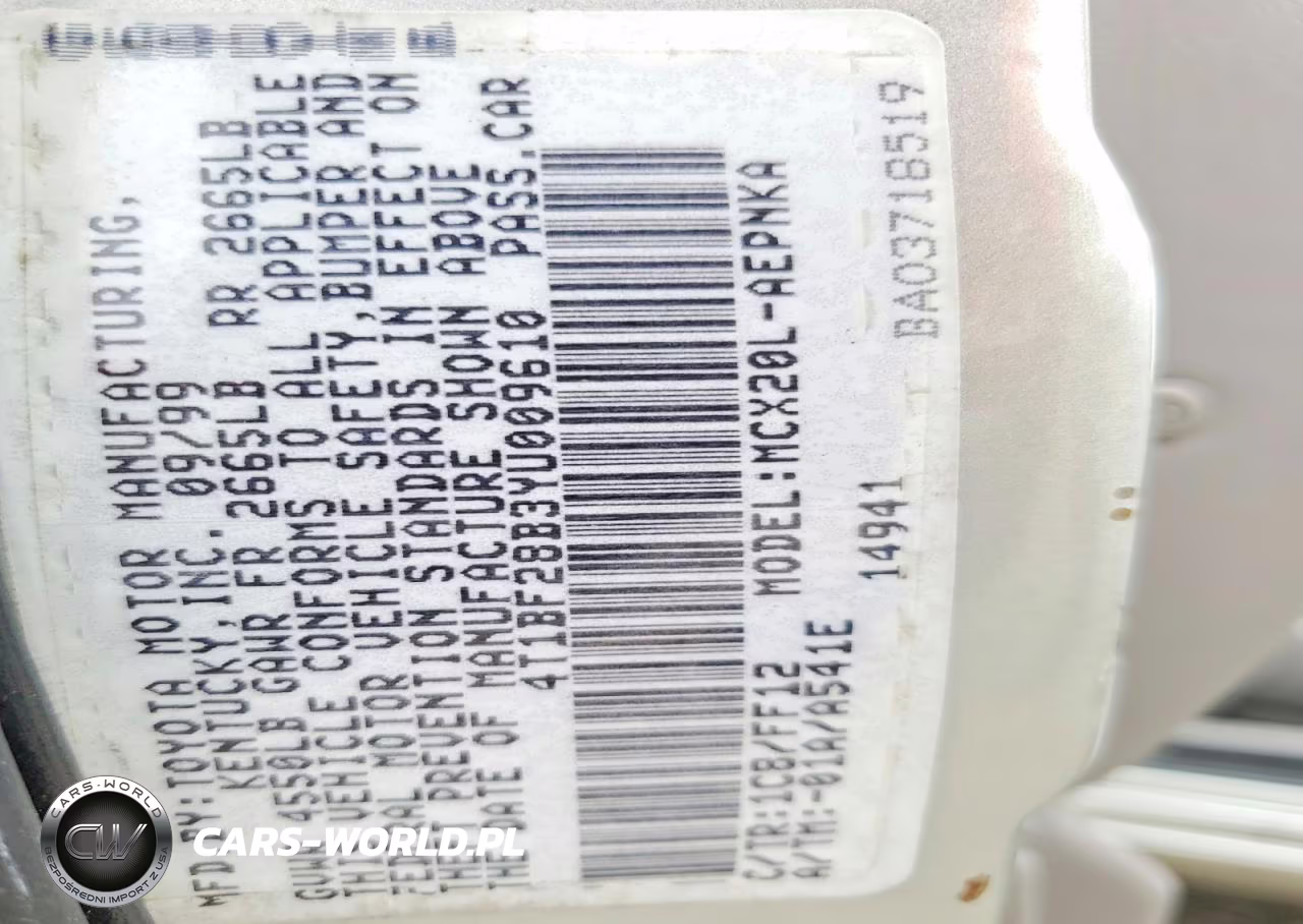 2000 Toyota Avalon Xl VIN:4T1BF28B3YU009610 - 12