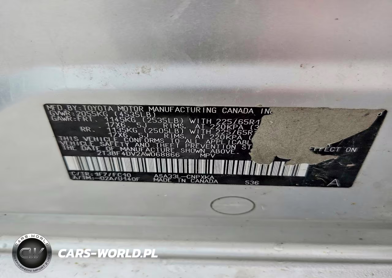 2010 Toyota Rav4 Base VIN:2T3BF4DV2AW068866 - 13