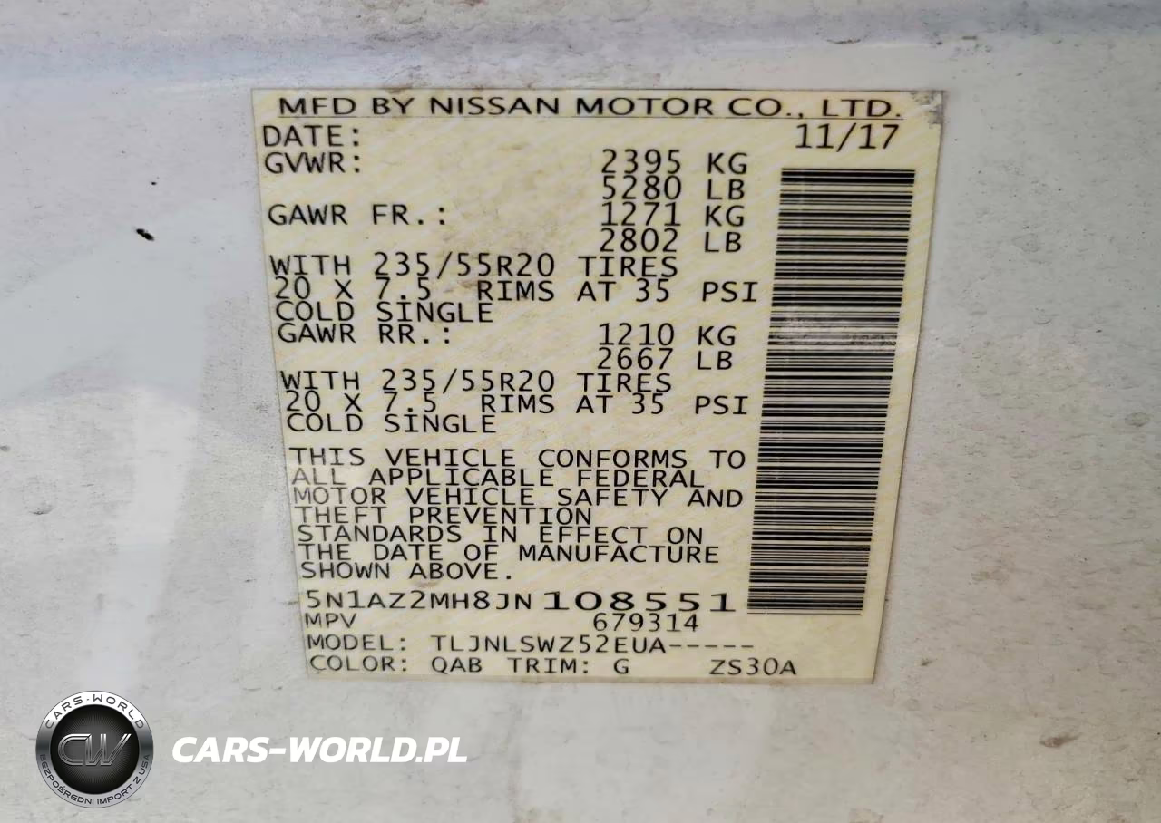 2018 Niss Murano S VIN:5N1AZ2MH8JN108551 - 13
