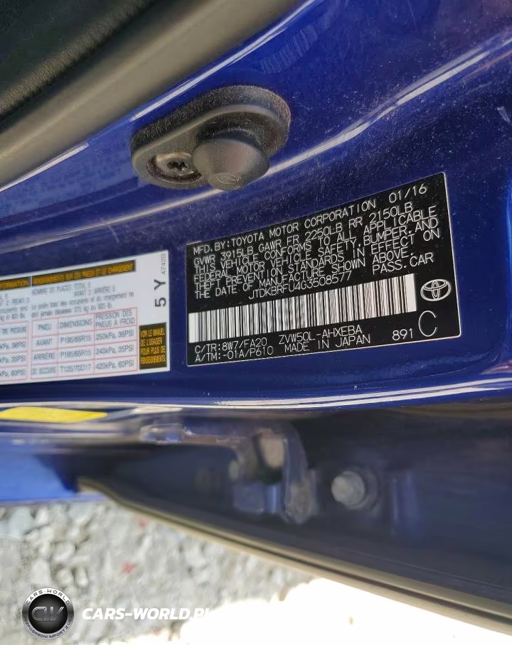2016 Toyota Prius Two VIN:JTDKBRFU4G3508577 - 12