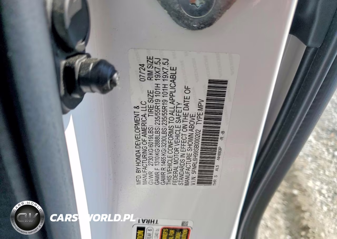 2025 Honda Odyssey Elite VIN:5FNRL6H99SB000202 - 14