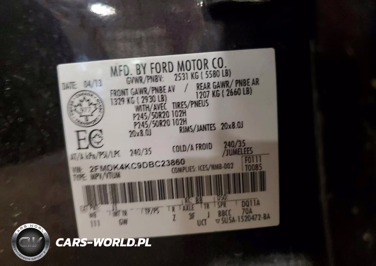 2013 Ford Edge Limited VIN:2FMDK4KC9DBC23860 - 12