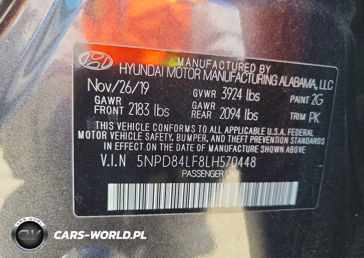 2020 Hyundai Elantra Sel VIN:5NPD84LF8LH570448 - 12