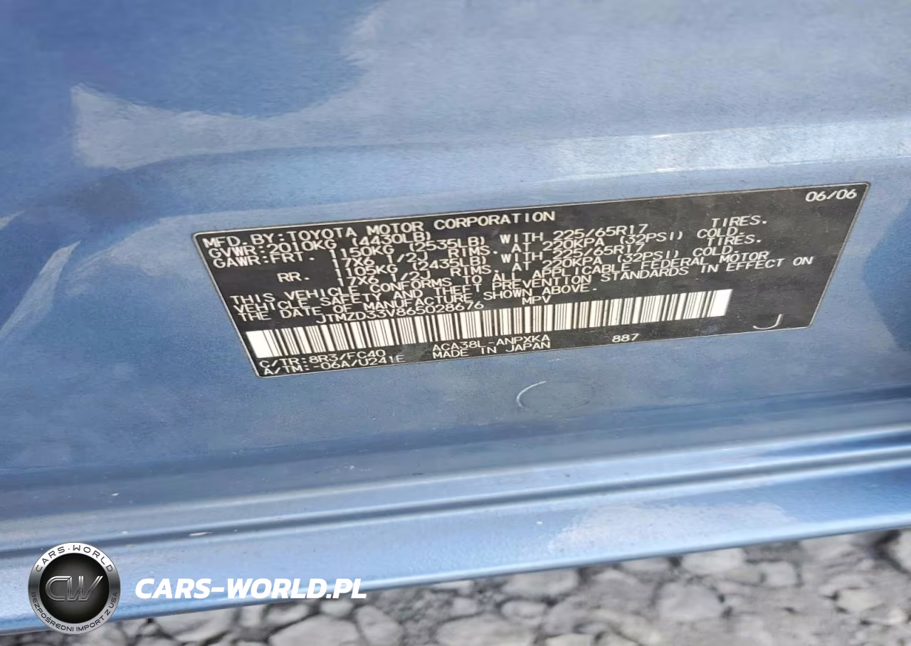 2006 Toyota Rav4 Base VIN:JTMZD33V865028676 - 13