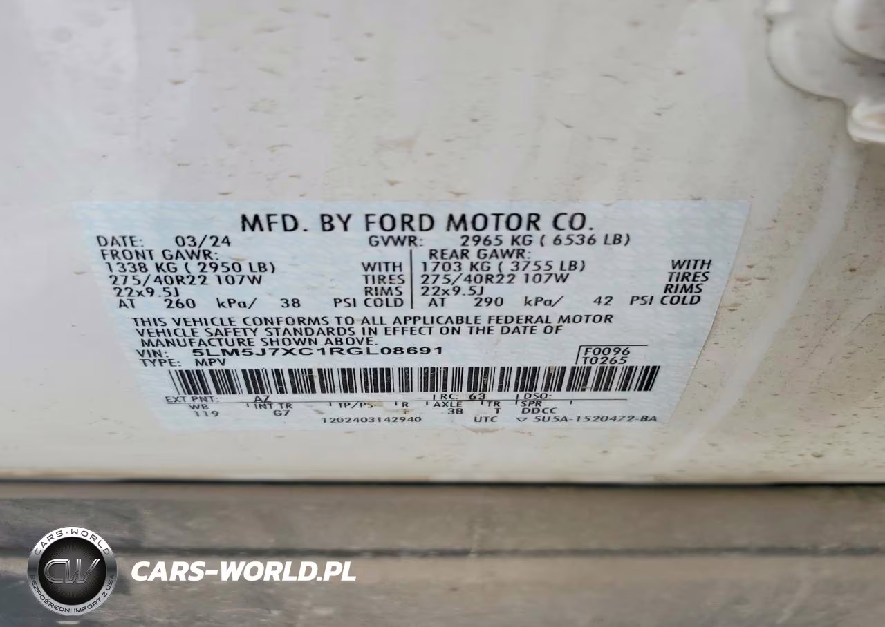 2024 Lincoln Aviator Reserve VIN:5LM5J7XC1RGL08691 - 13
