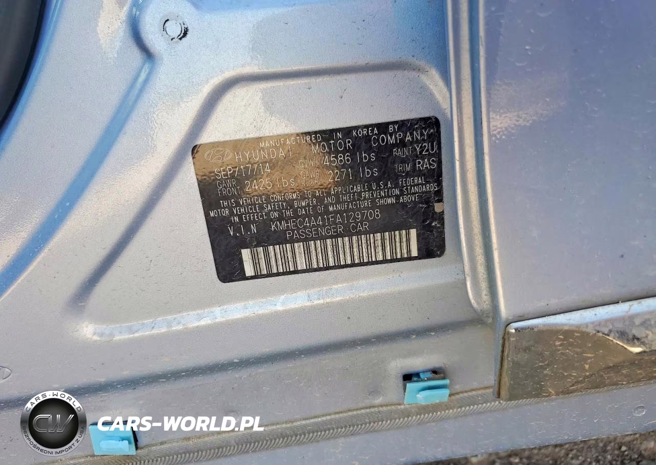 2015 Hyundai Sonata Hybrid Limited VIN:KMHEC4A41FA129708 - 12