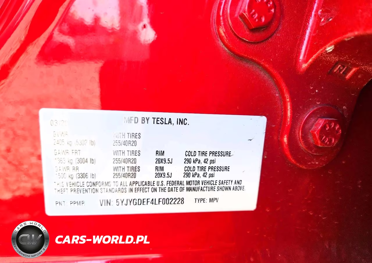 2020 Tesla Model Y VIN:5YJYGDEF4LF002228 - 12