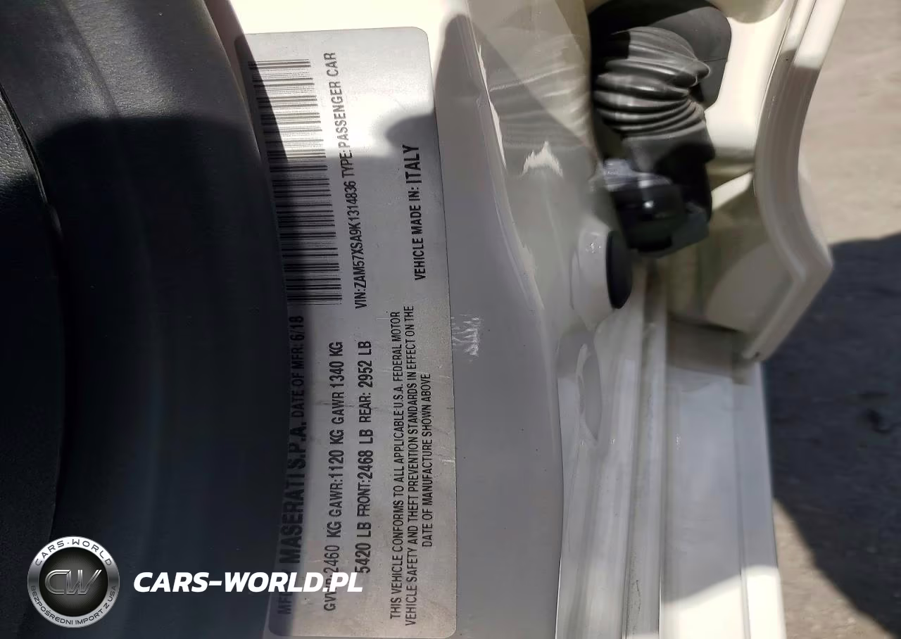 2019 Maserati Ghibli VIN:ZAM57XSA9K1314836 - 12