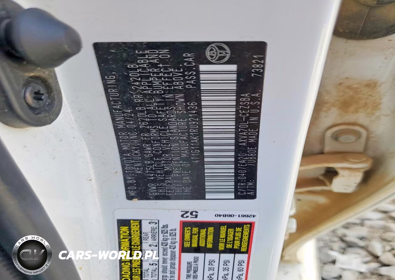 2024 Toyota Camry VIN:4T1G11AK1RU921436 - 12