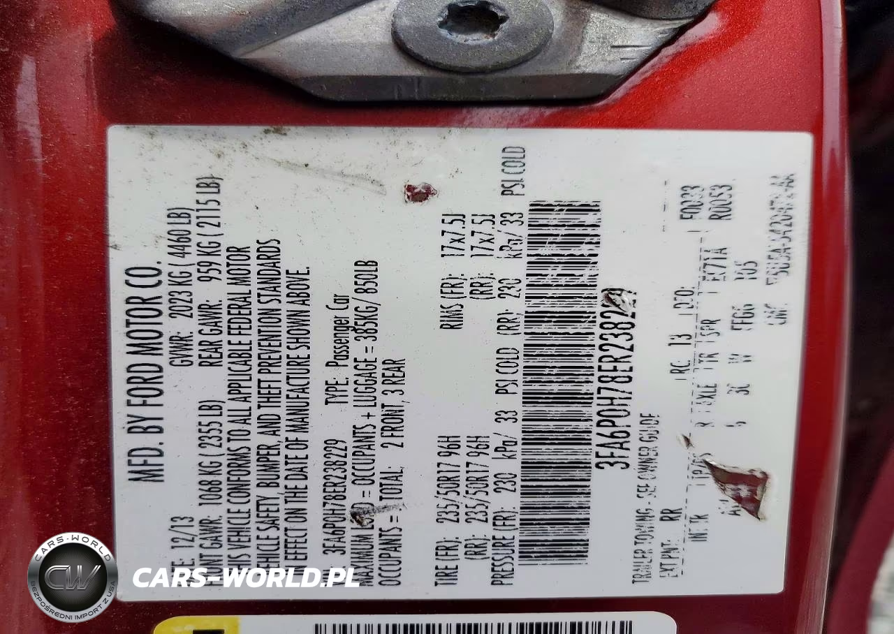 2014 Ford Fusion Se VIN:3FA6P0H78ER238229 - 12