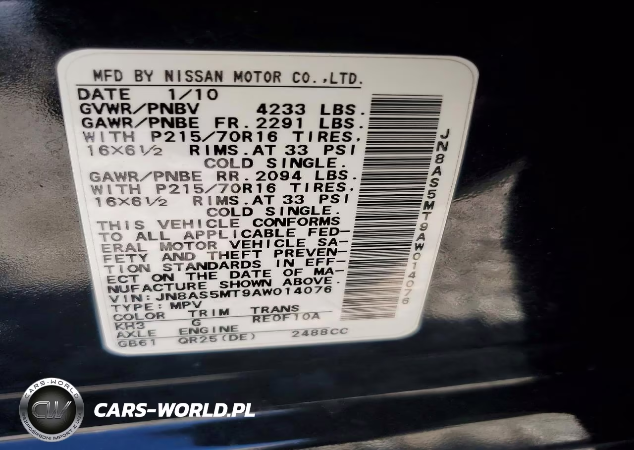 2010 Nissan Rogue Sl VIN:JN8AS5MT9AW014076 - 12