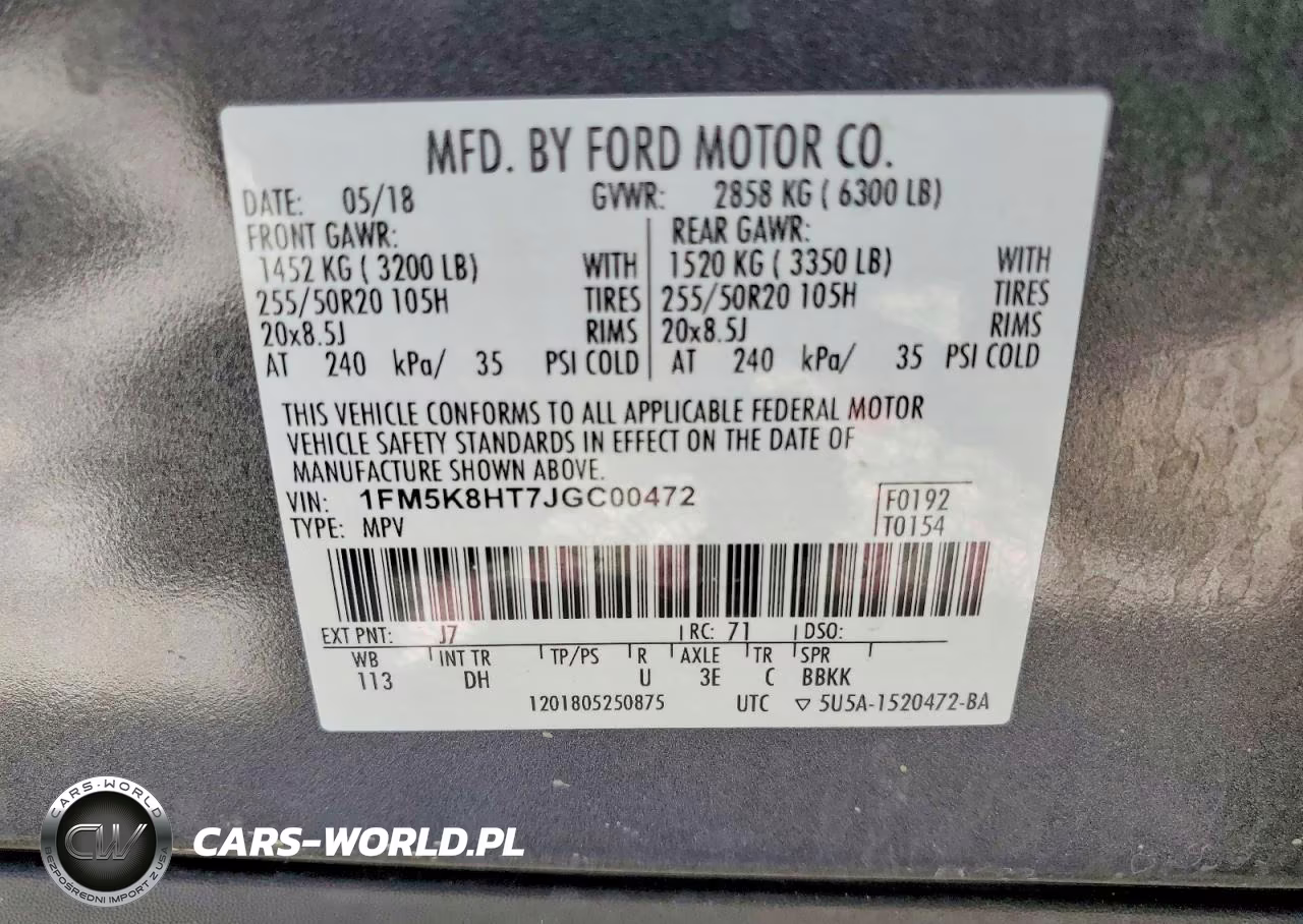 2018 Ford Explorer Platinum VIN:1FM5K8HT7JGC00472 - 12