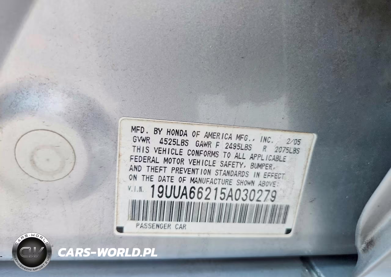 2005 Acura Tl VIN:19UUA66215A030279 - 12
