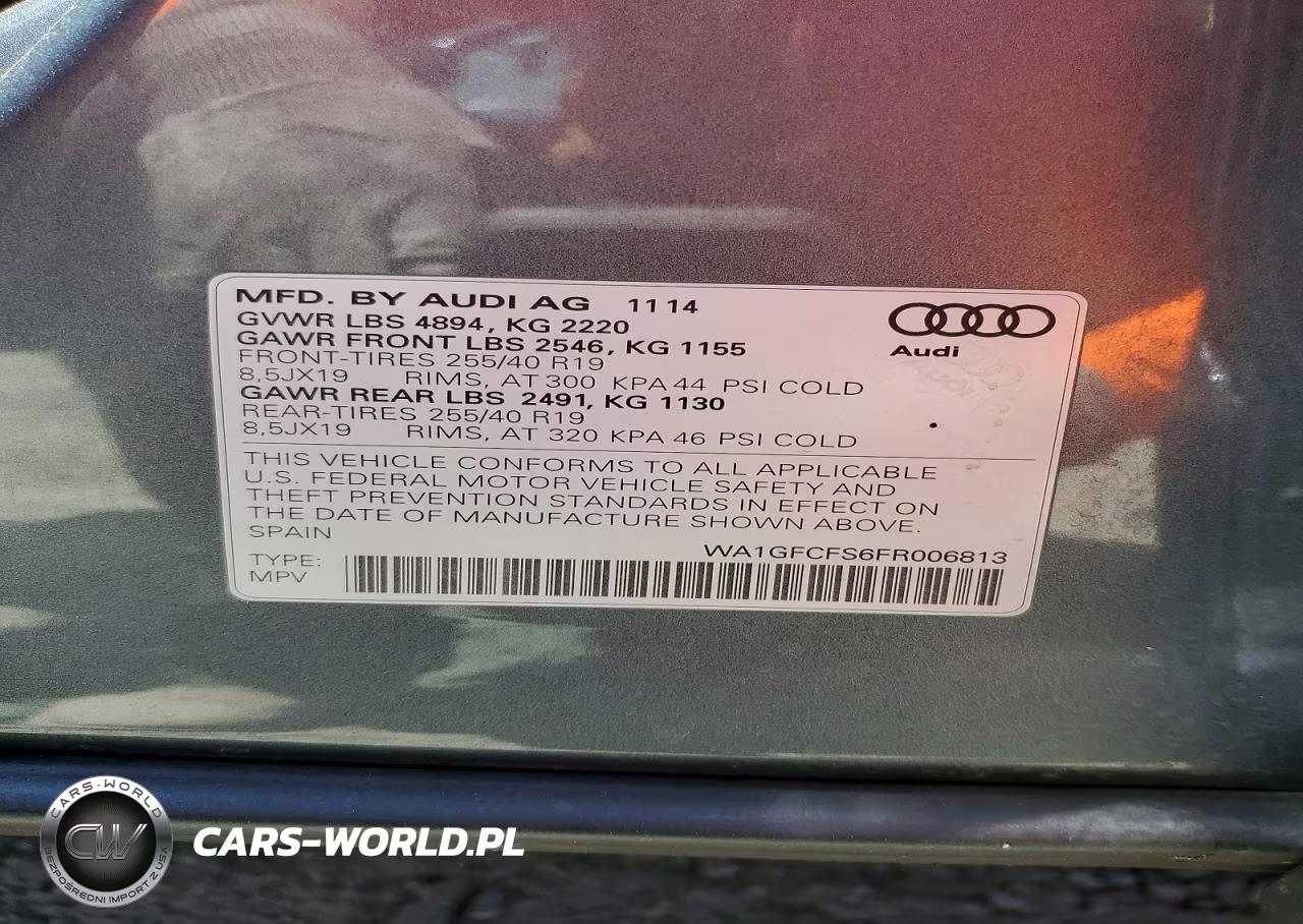 2015 Audi Q3 Prestige VIN:WA1GFCFS6FR006813 - 14