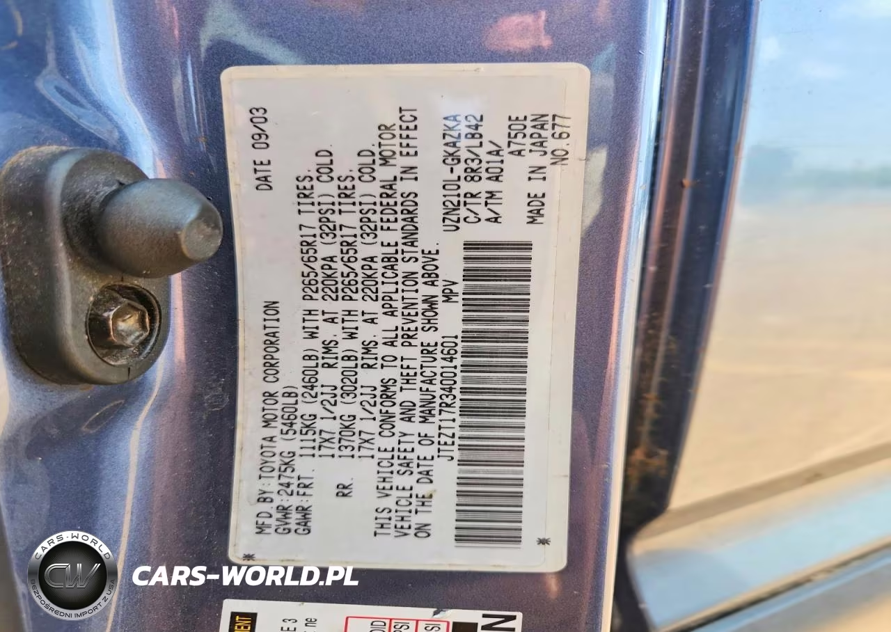 2004 Toyota 4Runner Limited VIN:JTEZT17R340014601 - 12
