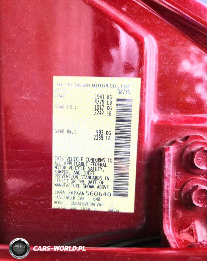 2010 Nissan Altima 2.5 VIN:1N4AL2APXAN560640 - 12