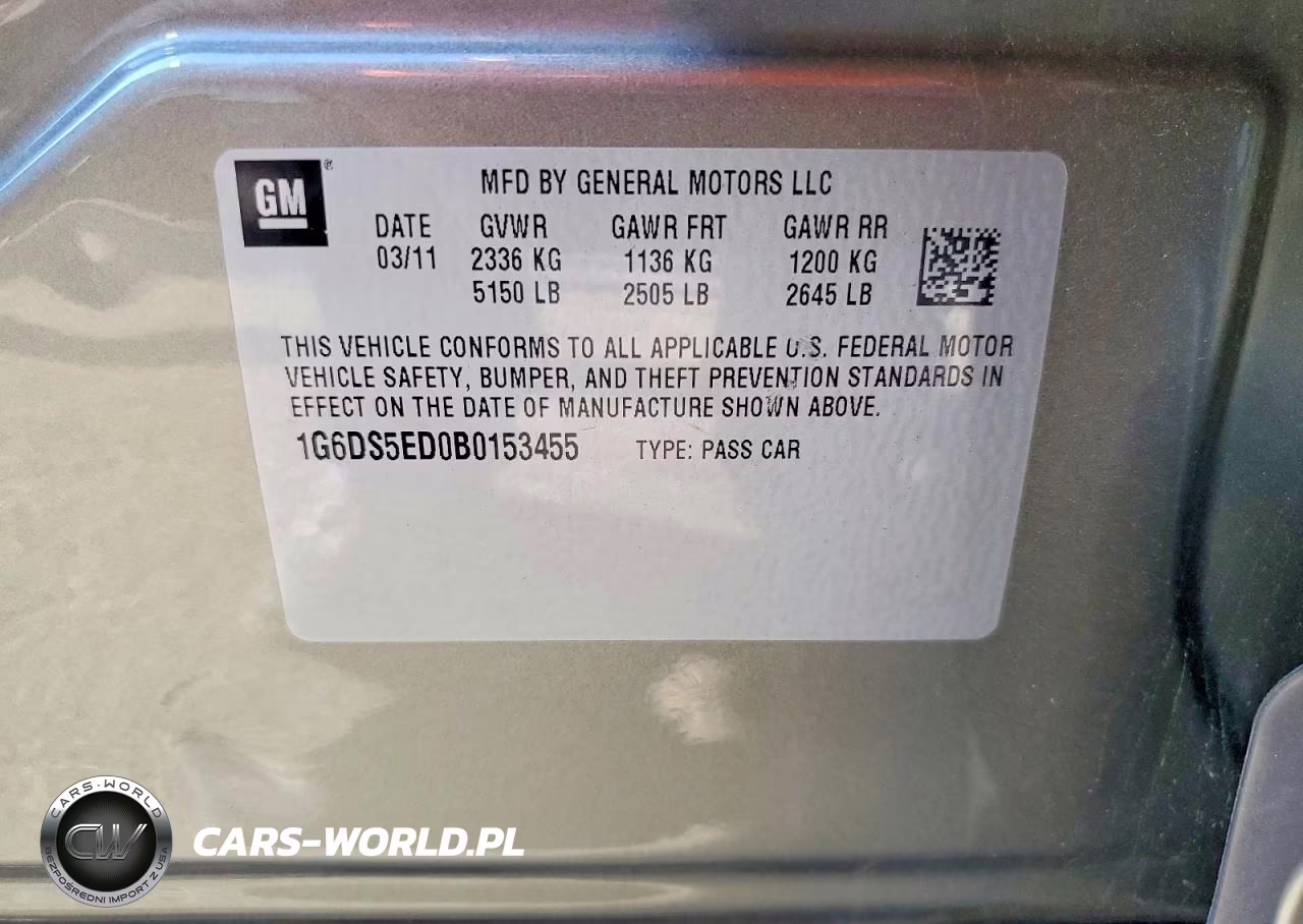 2011 Cadillac Cts Premium Collection VIN:1G6DS5ED0B0153455 - 12