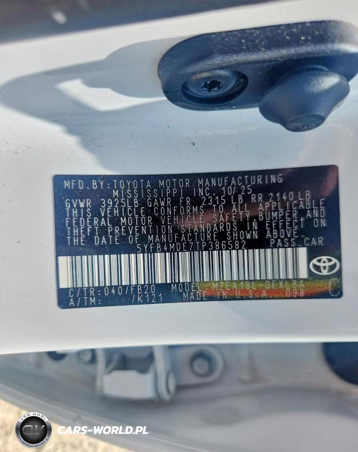 2026 Toyota Corolla Le VIN:5YFB4MDE7TP386582 - 13