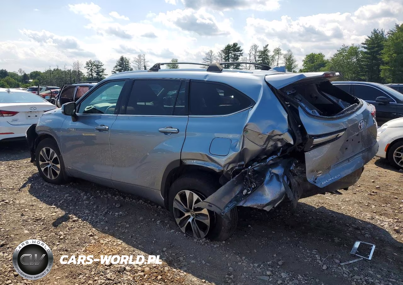 2021 Toyota Highlander Hybrid Xle VIN:5TDHBRCH4MS022881 - 2