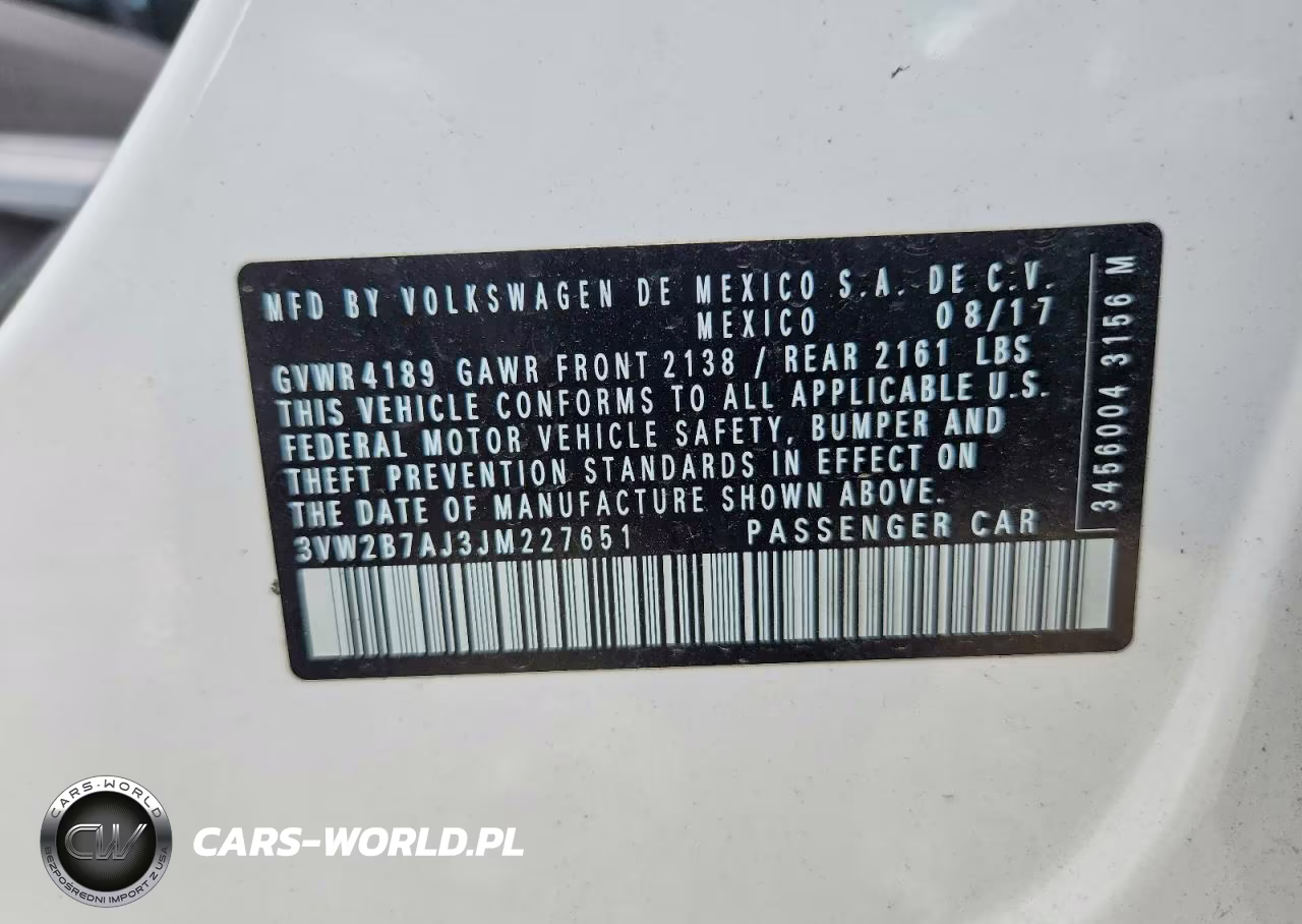 2018 Volkswagen Jetta S VIN:3VW2B7AJ3JM227651 - 12